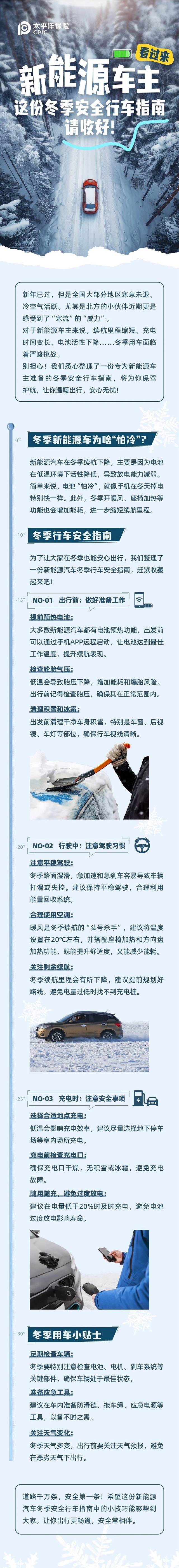 新能源車主看過來，這份冬季安全行車指南請收好！