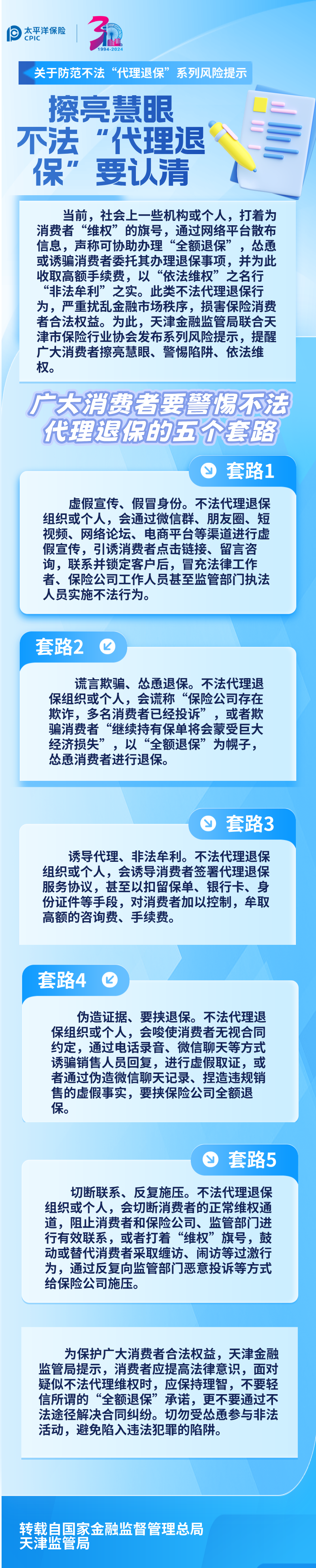 【風(fēng)險提示】關(guān)于防范不法“代理退?！毕盗酗L(fēng)險提示 ——擦亮慧眼，不法“代理退?！币J(rèn)清