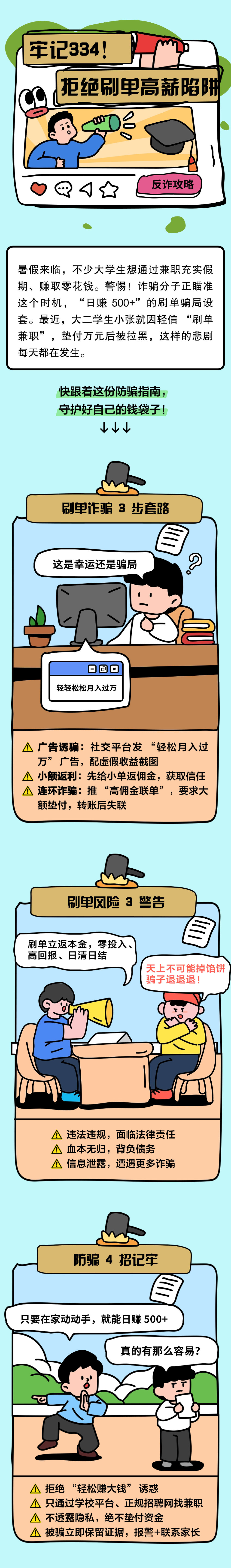 13.牢記334，別讓“刷單高薪”成陷阱！
